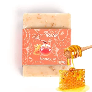 100g Laundry Honey Soap Natural Whitening Collagen Body Face Shower Soap Bar Organic Soap