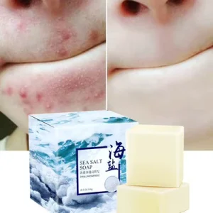 100g Removal Pimple Pore Acne Treatment Sea Salt Soap Goat Milk Moisturizing Glycerin Soap Base Whitening bar