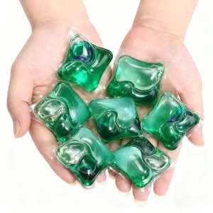 Cápsulas de gel de lavandería de doble capa de 20 g, detergente para prendas