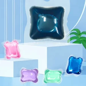 25g Maximum Weight Eco Friendly Large Size Laundry Capsules Custom Color Scent Single Chamber Anti Bacterial Pods OEM Service
