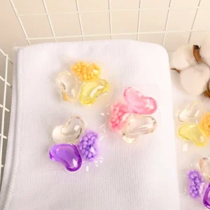 3 in 1 Clover Shaped Laundry Detergent Pods Booster Scent Beads for Enhanced Laundry Experience