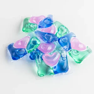 Cápsulas de detergente para lavandería desechables 3 en 1 de limpieza profunda, fragancia dulce duradera, quitamanchas suavizante, duraderas