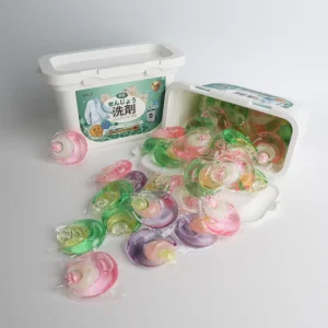 Cápsulas de Detergente para Roupa Eco-Friendly 3 em 1 Cápsulas Concentradas Descartáveis para Uso em Vestuário e Casa de Banho em Forma de Gel