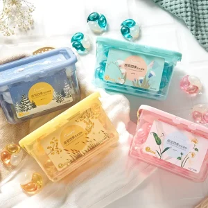 3 in 1 Laundry Capsules Pods Bulk Detergent Capsules Scent Beads Gel Ball Laundry Liquid Soap Booster Washing Pods Capsules