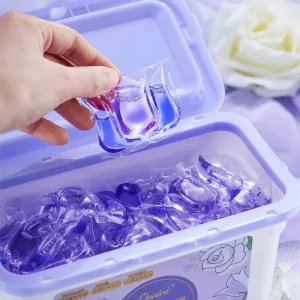 3D Odor Removal Laundry Capsule Household Chemical Deep Cleaning Multi function Customized Oil Stain Liquid Detergent Pod Home