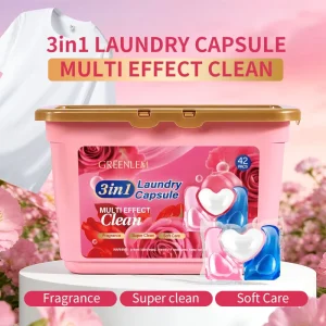 3in1 Laundry Pods Gel Natural Capsules Heavy Duty Wash Bulk Supply for Apparel