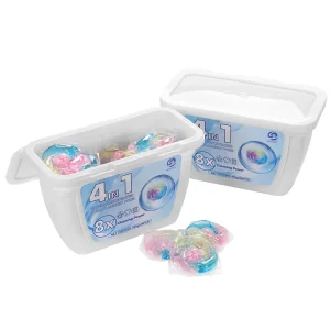 Cápsulas de Lavagem de Fragrância 4 em 1, OEM Personalizadas, Cápsulas de Lavagem de Alta Eficiência