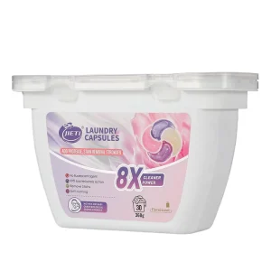 4 in 1 Laundry Capsules 12g Eco Friendly Formula Hypoallergenic Deep Cleaning Pods 30pcs Box Packaging