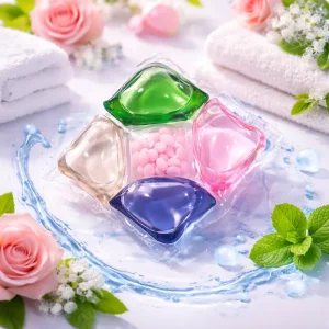 Cápsulas de detergente para lavandería ecológicas 5 en 1, gel de detergente para lavado doméstico OEM y ODM