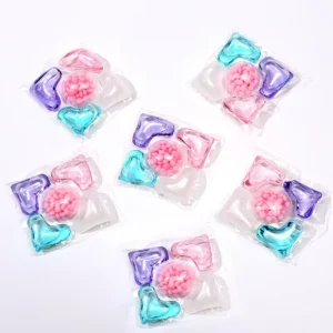 5 in 1 Eco Friendly Laundry Detergent Capsules Fragrant Gel Pods for Apparel Washing Convenient Laundry Washing Solution