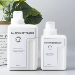 600ml 1L Liquid Detergent Bottle Plastic HDPE Bottle for Household Laundry Detergent Bottle