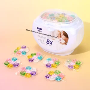 Cápsulas de Detergente para Lavagem 7 em 1, Fragrância Floral Frutal, Conjunto de Caixa de Presente, Uso em Vestuário, Fabricante