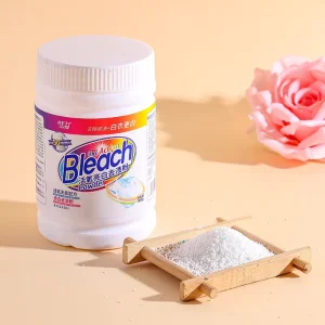 Best Selling Explosive Salt Bubble Eco Friendly Bleach Powder for Apparel Whitening Stain Removal Yellowing Washing 300g bottle