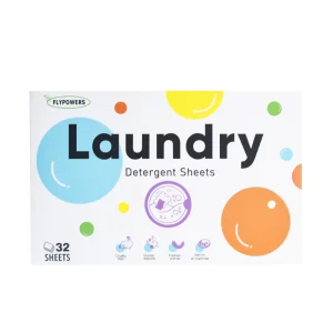 Biodegradable Eco Friendly Laundry Detergent Paper Sheets Lavender Essential Oil Cleaning Babies Clothes