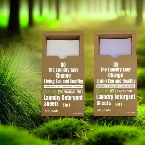 Biodegradable Liquidless Natural Eco Friendly Long Lasting Fragrance Deep Cleaning Laundry Detergent Sheets Washing Strips