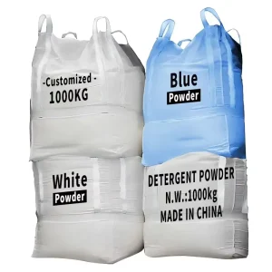 Bulk Washing Powder Big Bag White Floral Lemon Fragrance Stain Remover Apparel Detergent Factory