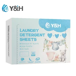 Children Baby Health Eco Friendly Natural Detergent Sheet Biodegradable Washer Soap Strips Laundry Detergent Sheets