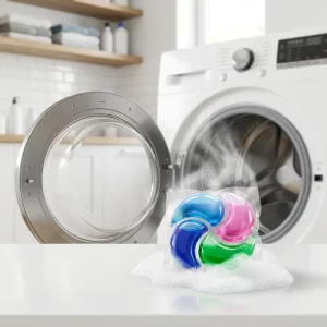 Chinese Laundry Detergent Capsules OEM Private Label More Foam Eco Friendly Disposable Washing Pods