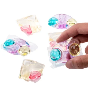 Chinese Suppliers 5 in 1 Lavender Scent Disposable Laundry Detergent Gel Pods Capsules for Daily Garment Fabric Washing Cleaning