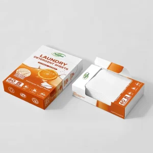 Citrus Charm Scent Laundry Detergent Sheets Hypoallergenic Laundry Sheet Biodegradable Plastic Free Liquidless Laundry Sheets