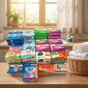 Composite Packaging Bags for Soap & Laundry Bars Printed Waterproof & Moisture Proof Pouches for Daily Cleaning Products