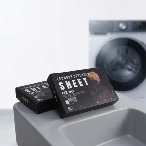 Concentrated Laundry Detergent Strips Deep Cleaning Enzyme Laundry Tablets Bio-based Multi-Surface Washing Sheets For Men