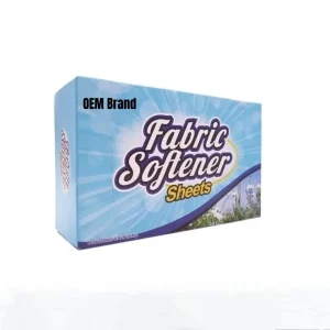 Custom Disposable Antibacterial Eco Friendly Concentrated Fabric Softener Dryer Sheets with Sandarwood Fragrance