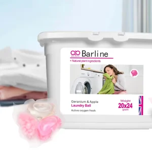 Custom Disposable Eco Friendly Two in One Scented Laundry Pods Soften Clothing Keep Fragrance Beads High Foam Detergent Capsules
