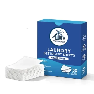 Custom High Quality Eco Friendly Biodegradable Pure Natural Laundry Strips Washing Paper Laundry Detergent Sheets