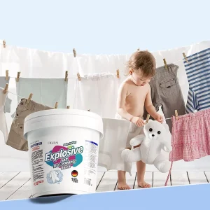 Custom Label Baby Safe Eco Friendly Color Bleach Laundry Powder with High Active Ingredient Powerful Stain Remover