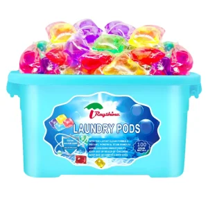 Custom Laundry Washing Cleaning Detergent Washing Capsules Gel One Cells Laundry Pods Beads 5g*100 Family Supply