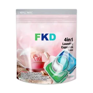 Custom Printed Plastic Mylar Zipper Bags Ziplock Stand up Pouch Laundry Capsules Packaging Bag