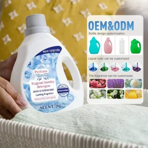 Customizable Fragrance Eco-Friendly Liquid Laundry Strong Cleaning Ability No Residue Washing Lavender Lemon Scent for Apparel
