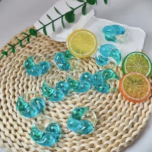 Customized 15g 4-in-1 Laundry Detergent Pods Private Label Eco-friendly Multi-Chamber Laundry Capsules OEM ODM Factory