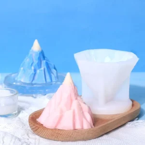 DM313 Snow Mountain 3D Iceberg Peak Shape Ice Cream Cake Chocolate Baking Tools DIY Soap Candle Mold Craft Resin Silicone Mold
