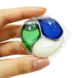 Cápsulas de detergente para ropa 3 en 1 de limpieza profunda ecológicas fórmula de alto rendimiento para ropa de bebé