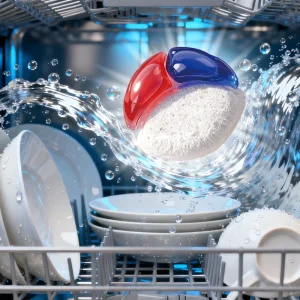 Dishwasher Capsules OEM DishWash Pods DishWasher Detergent Powder Cleaner Tablets Kitchen Use