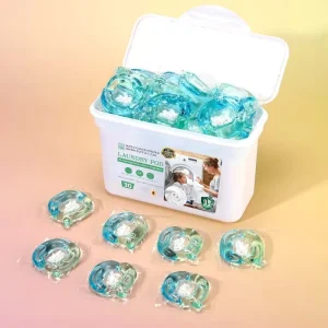 Detergente para Ropa Desechable 3 en 1 Protección de Color Quitamanchas Cápsulas para Piel Sensible