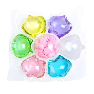 Disposable OEM ODM Apparel Detergent Pods Customizable Fragrance Booster Beads 72H Lock HE Machines 60% Active