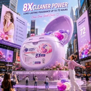 Cápsulas de lavandería ecológicas 4 en 1, 12g x 60 piezas, cápsulas líquidas de detergente concentrado OEM
