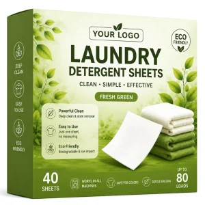 Eco Friendly Disposable Whitening Brightening Laundry Detergent Sheets Anti Yellowing Stain Remover Hypoallergenic Low Foam