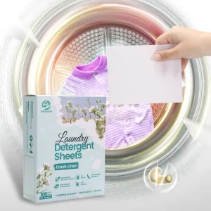 Eco Friendly Laundry Detergent Sheets Concentrated Deep Cleaning Fresh Linen With Enzymatic Laundry Detergent Washing Sheets