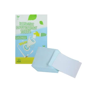 Effective Biodegradable Eco Friendly Solid Disposable Laundry Detergent Sheets Water Soluble for Machine Washing