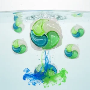 Environmentally Friendly Disposable 4 in 1 Whirlwind Laundry Detergent Pods Floral Scent Anti Bacterial Deep Clean