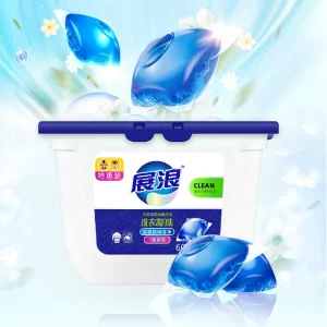 Environmentally Friendly Lavender Scent Disposable Laundry Detergent Pods Low Foam Bulk for Washing Machine Use on Apparel