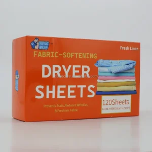 Factory Clothing Softener Dryer Sheets OEM Brand Fabric Fragrance Softener Dryer Sheets