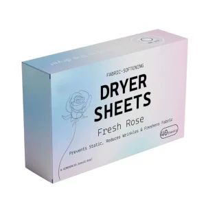 Factory Customizable 40 Pieces Fabric Softener Dryer Sheet Nonwoven Detergent Sheet Private Label Laundry Dryer Sheets