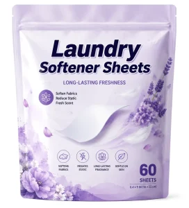 Factory Direct Sale Eco Friendly Disposable Fabric Softener Sheets Laundry Softener Long Lasting Fresh Scent Reduce