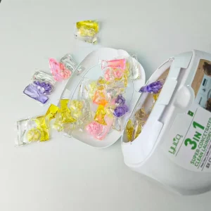 Proveedor de cápsulas de lavado de lavandería de fábrica, limpieza profunda, eliminación de olores, cápsulas de gel de detergente para lavandería 3 en 1, perlas