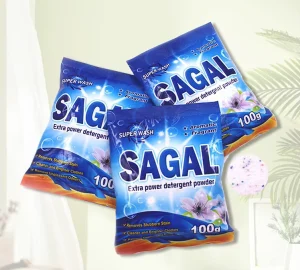 Factory Price Eco friendly High Foam Laundry Detergent Powder 100g 125g 135g Bulk Jasmine Lemon Lavender Disposable for Apparel
